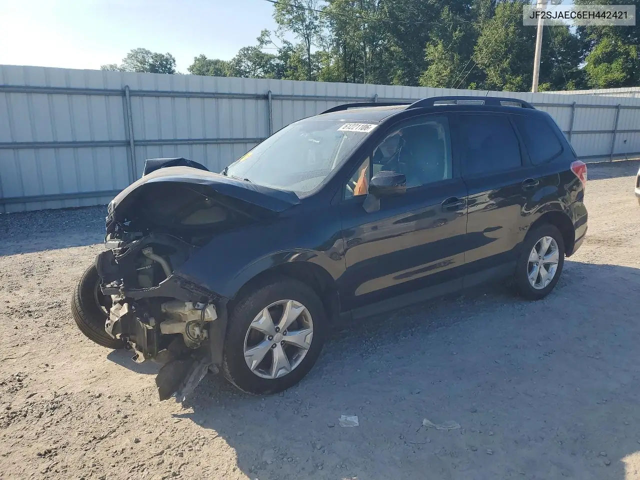 2014 Subaru Forester 2.5I Premium VIN: JF2SJAEC6EH442421 Lot: 61221106