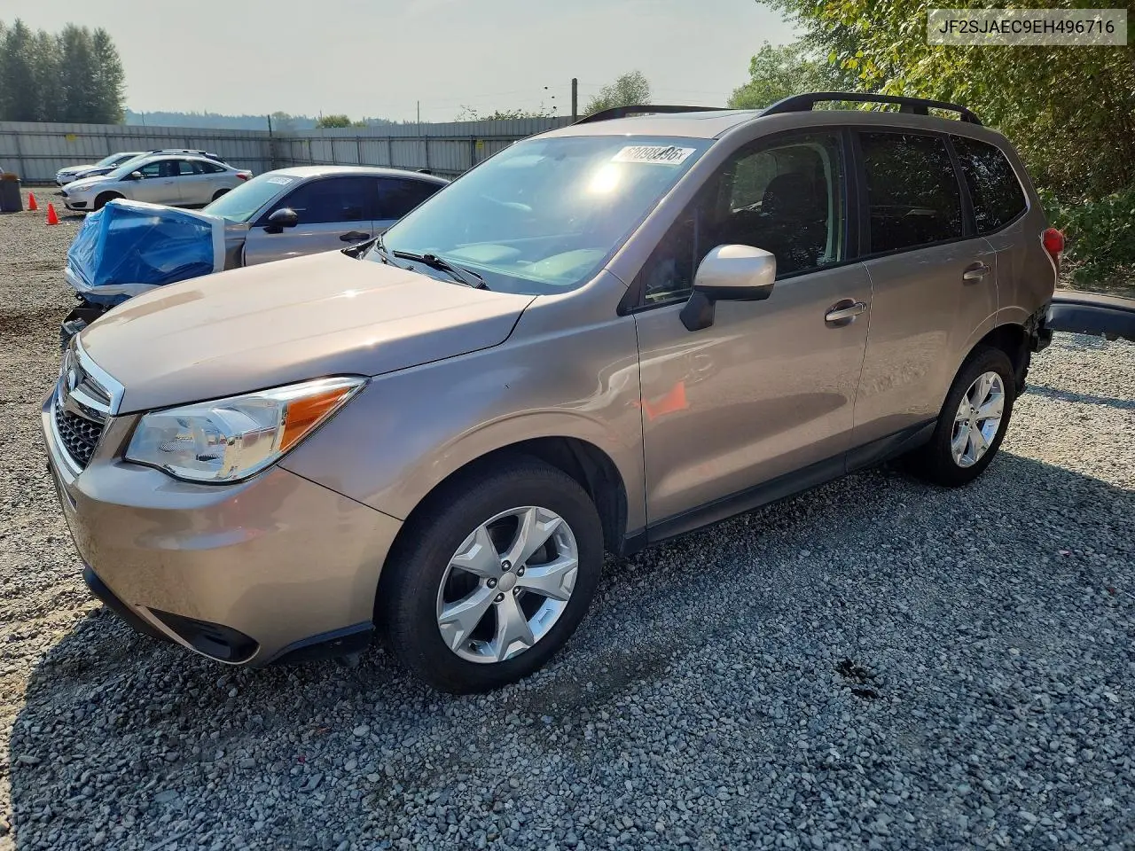 2014 Subaru Forester 2.5I Premium VIN: JF2SJAEC9EH496716 Lot: 62098996