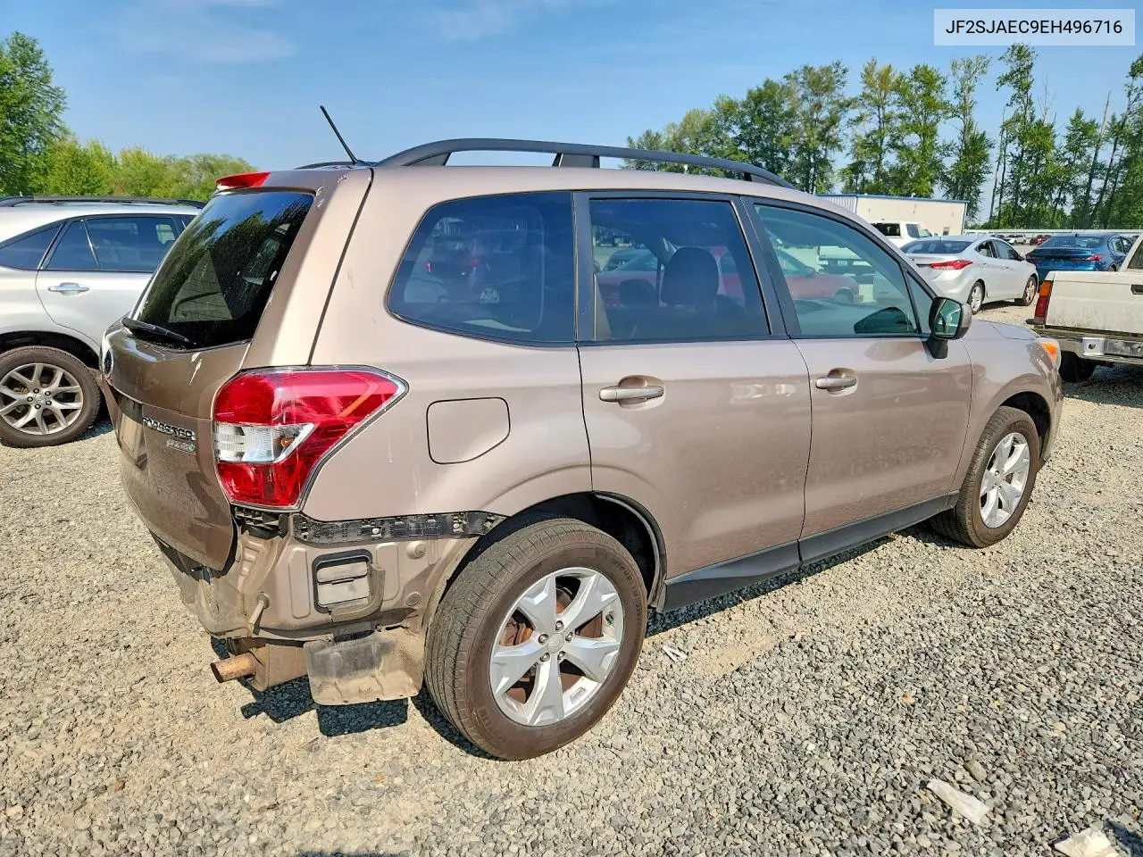 2014 Subaru Forester 2.5I Premium VIN: JF2SJAEC9EH496716 Lot: 62098996