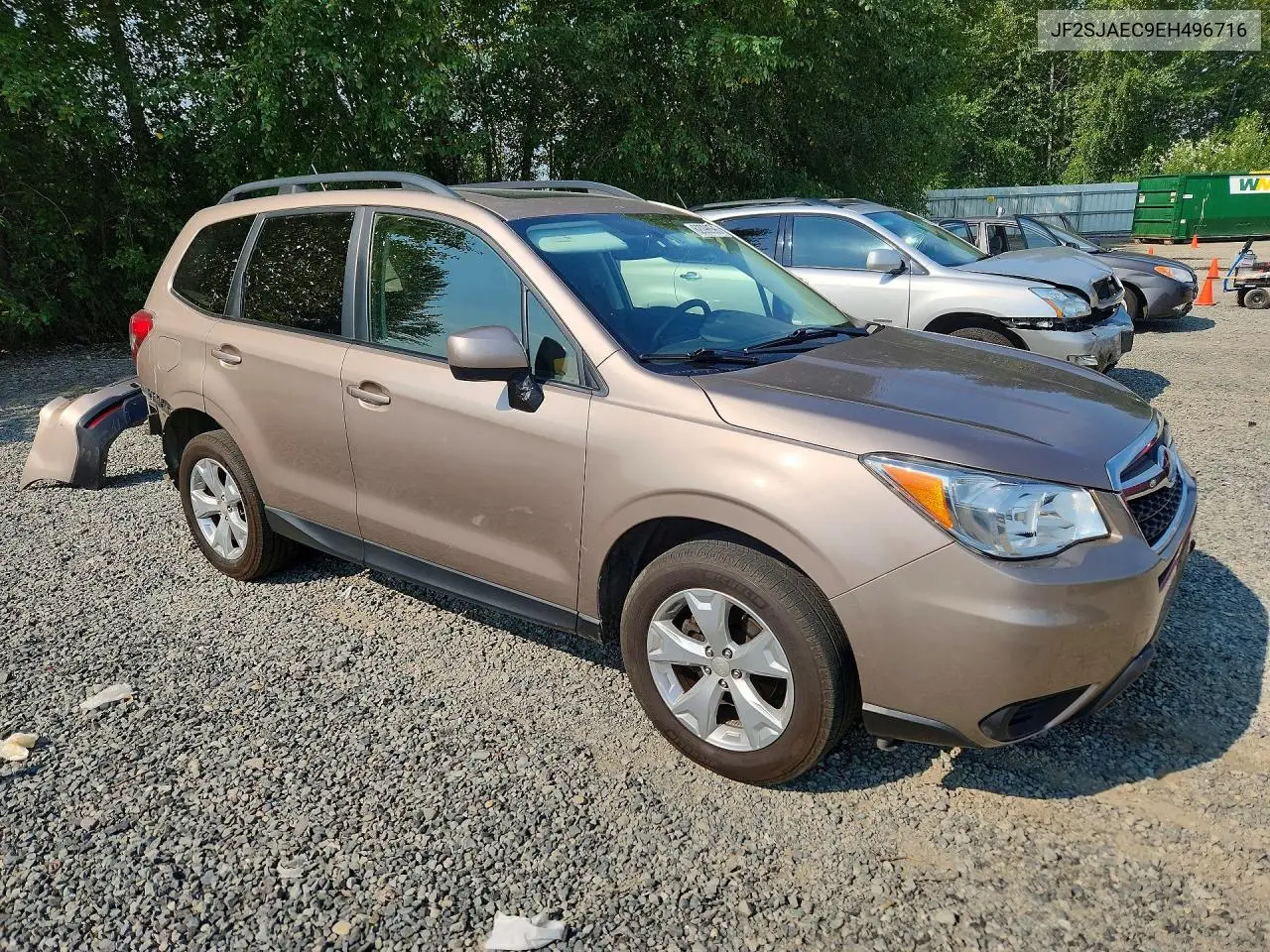 2014 Subaru Forester 2.5I Premium VIN: JF2SJAEC9EH496716 Lot: 62098996