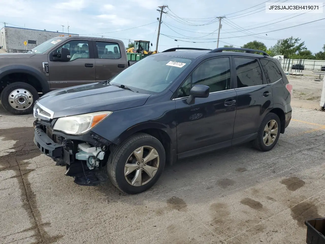JF2SJAJC3EH419071 2014 Subaru Forester 2.5I Limited