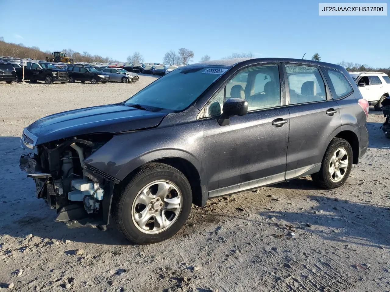 JF2SJAACXEH537800 2014 Subaru Forester 2.5I