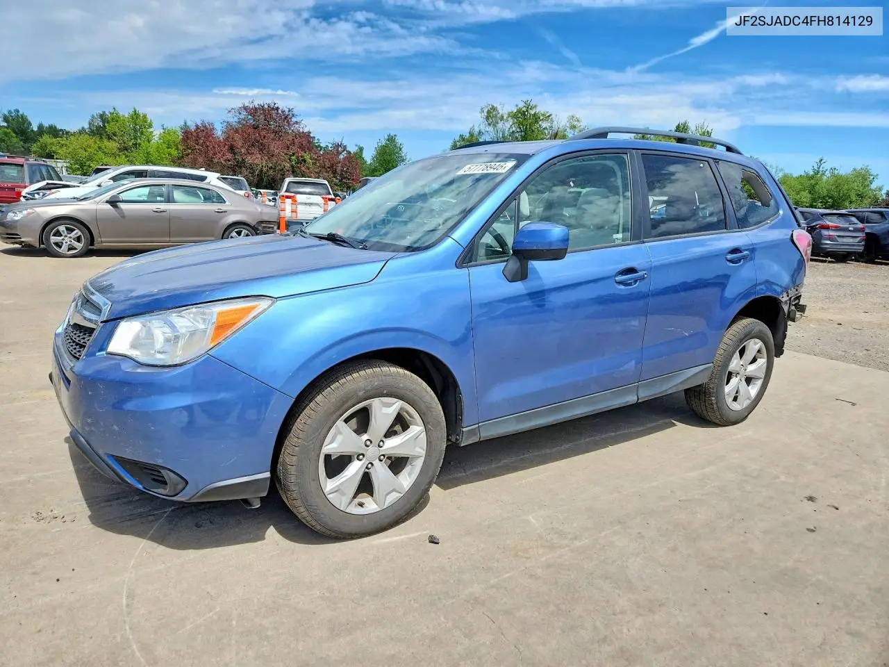 2015 Subaru Forester 2.5I Premium VIN: JF2SJADC4FH814129 Lot: 57778946