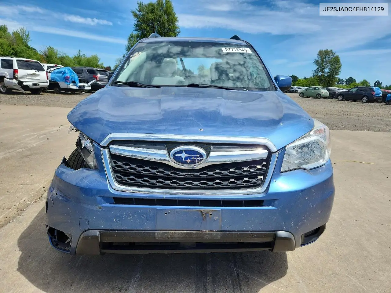2015 Subaru Forester 2.5I Premium VIN: JF2SJADC4FH814129 Lot: 57778946