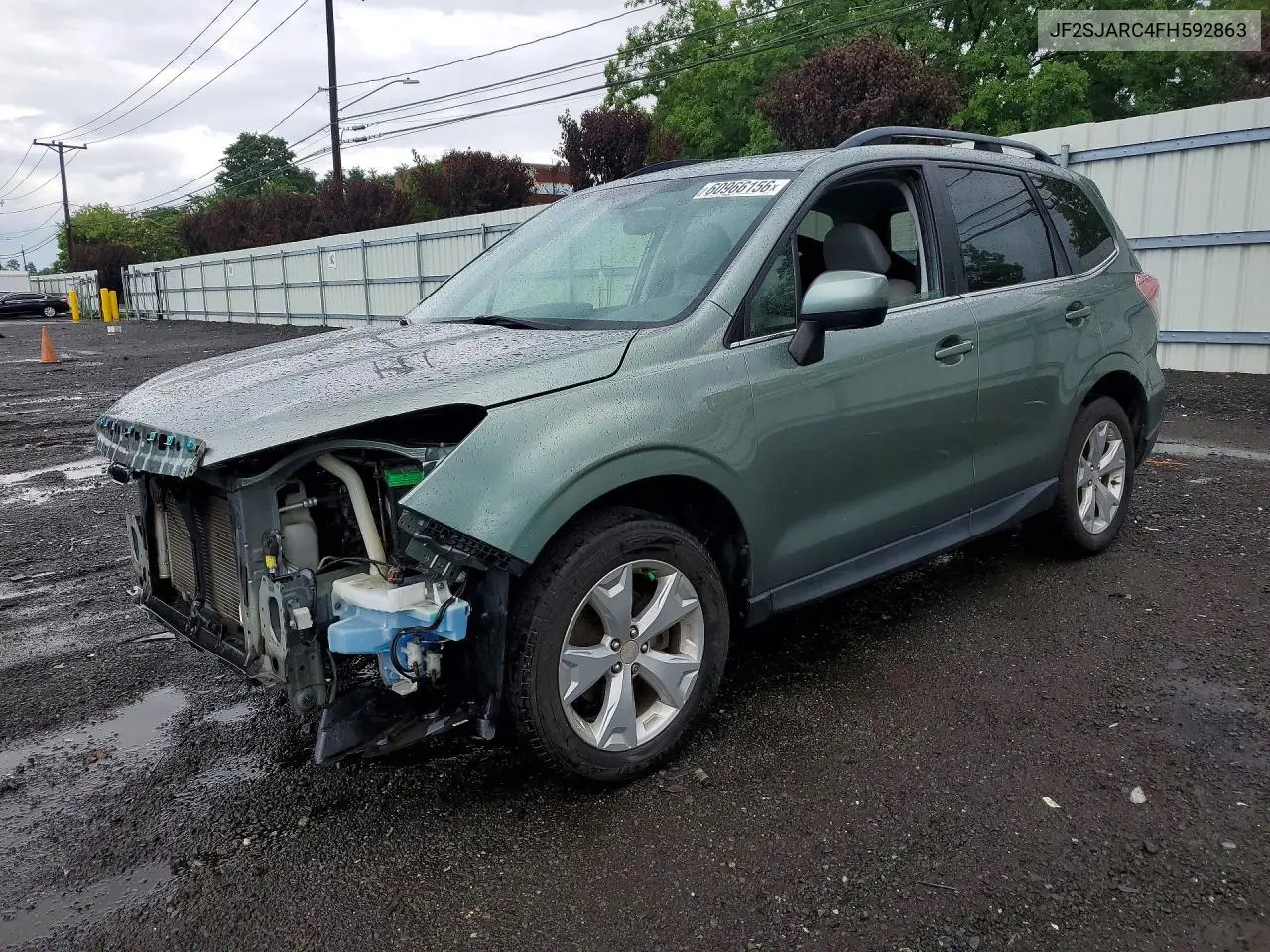 2015 Subaru Forester 2.5I Limited VIN: JF2SJARC4FH592863 Lot: 60966156
