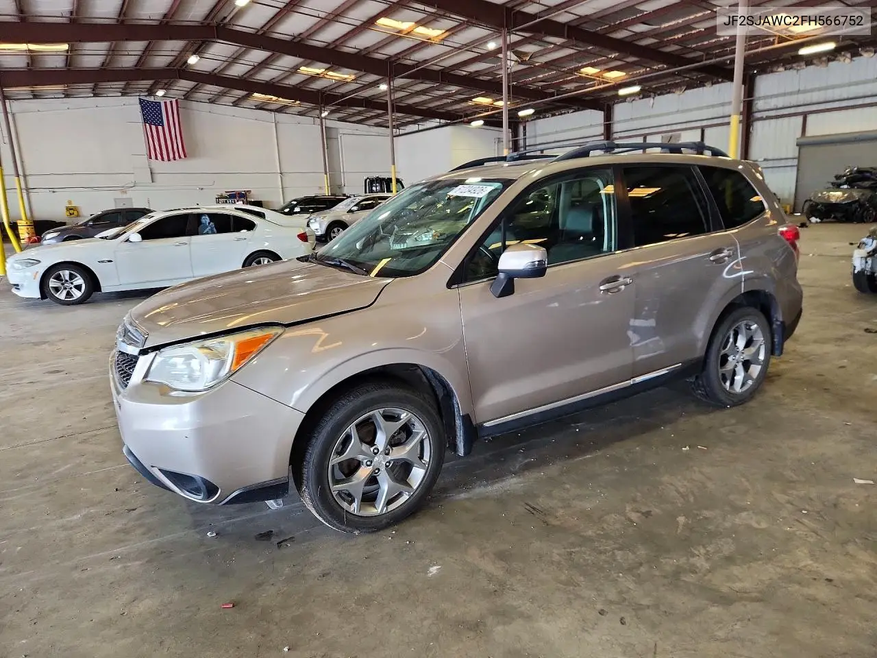 2015 Subaru Forester 2.5I Touring VIN: JF2SJAWC2FH566752 Lot: 61234926