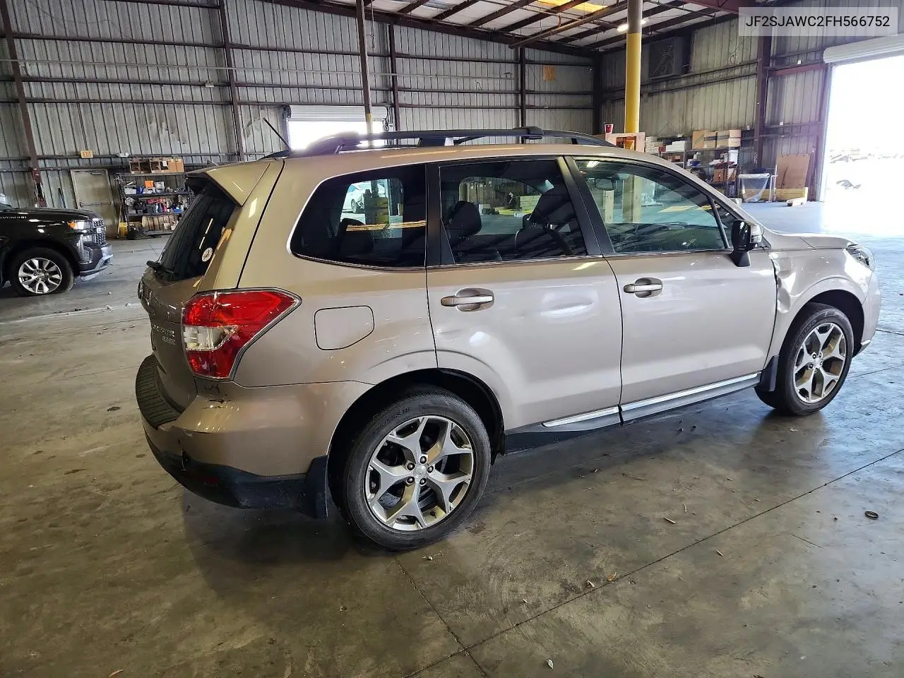 2015 Subaru Forester 2.5I Touring VIN: JF2SJAWC2FH566752 Lot: 61234926