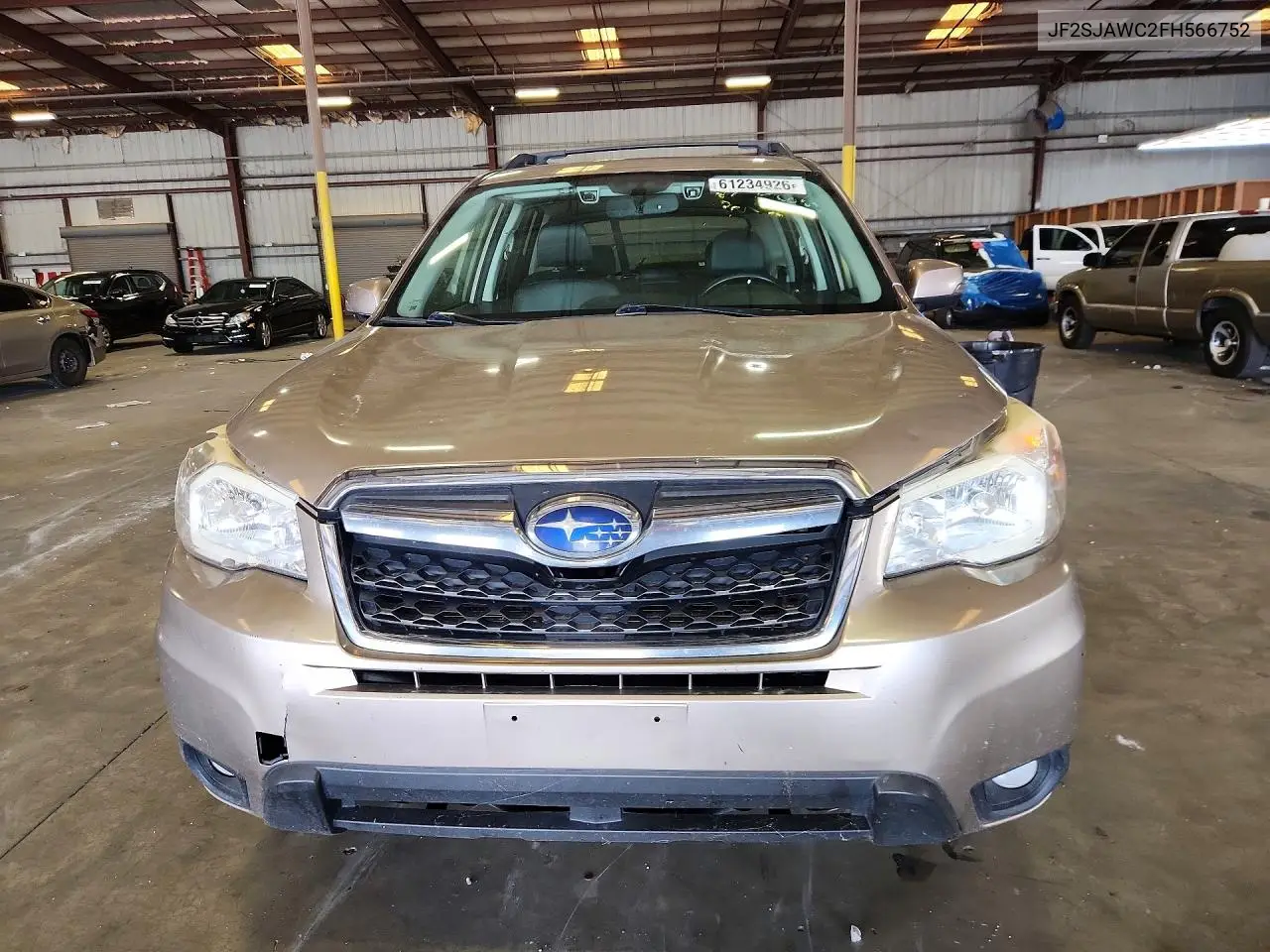 2015 Subaru Forester 2.5I Touring VIN: JF2SJAWC2FH566752 Lot: 61234926
