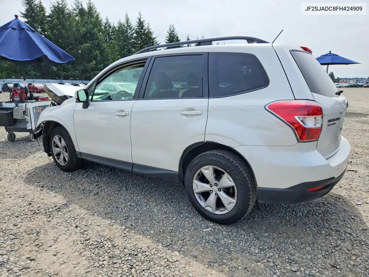 2015 Subaru Forester 2.5I Premium VIN: JF2SJADC8FH424909 Lot: 61530066