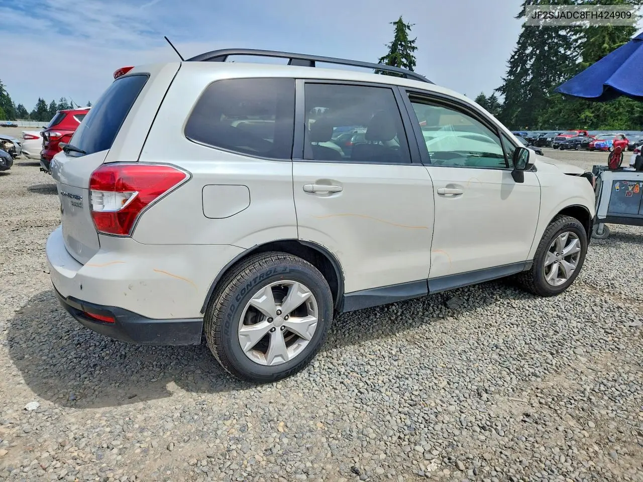 2015 Subaru Forester 2.5I Premium VIN: JF2SJADC8FH424909 Lot: 61530066