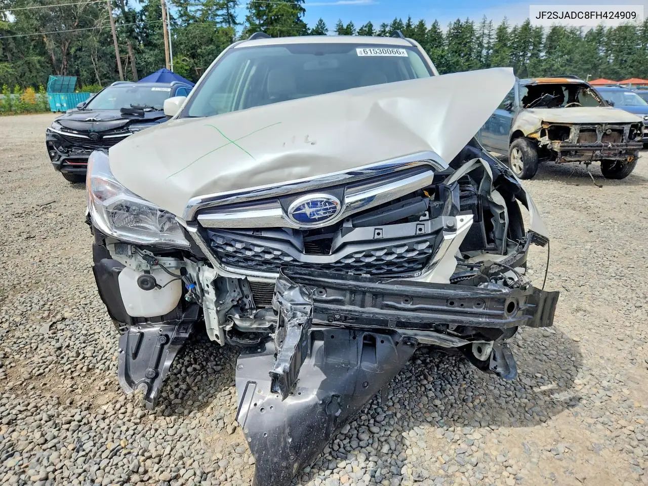 2015 Subaru Forester 2.5I Premium VIN: JF2SJADC8FH424909 Lot: 61530066