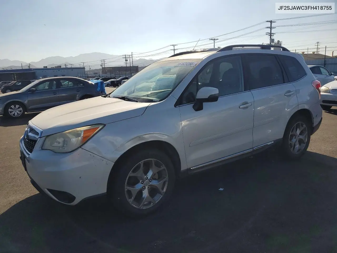 2015 Subaru Forester 2.5I Touring VIN: JF2SJAWC3FH418755 Lot: 61629266