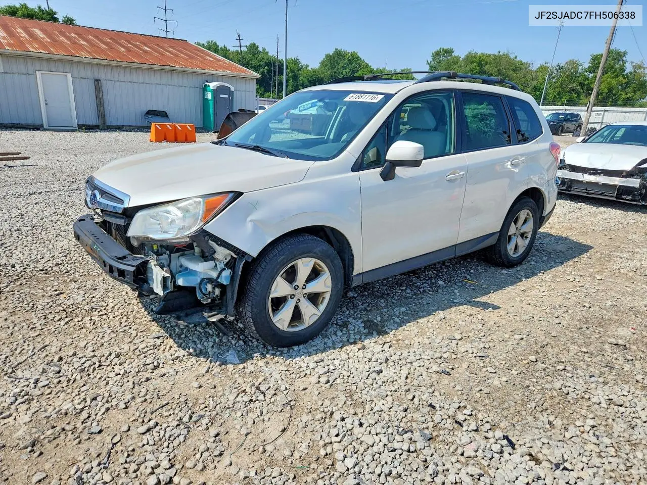 2015 Subaru Forester 2.5I Premium VIN: JF2SJADC7FH506338 Lot: 61881116