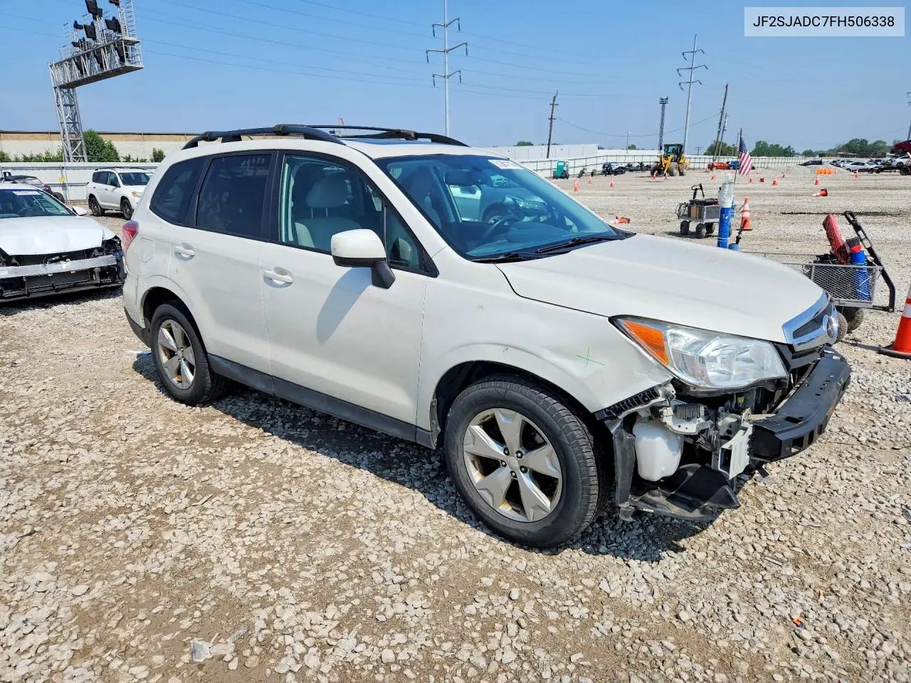 2015 Subaru Forester 2.5I Premium VIN: JF2SJADC7FH506338 Lot: 61881116