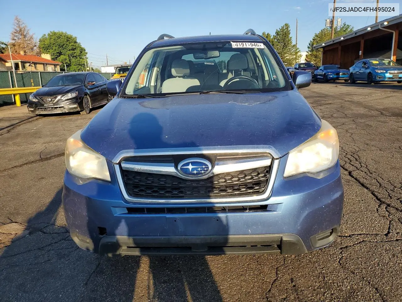 2015 Subaru Forester 2.5I Premium VIN: JF2SJADC4FH495024 Lot: 61911946