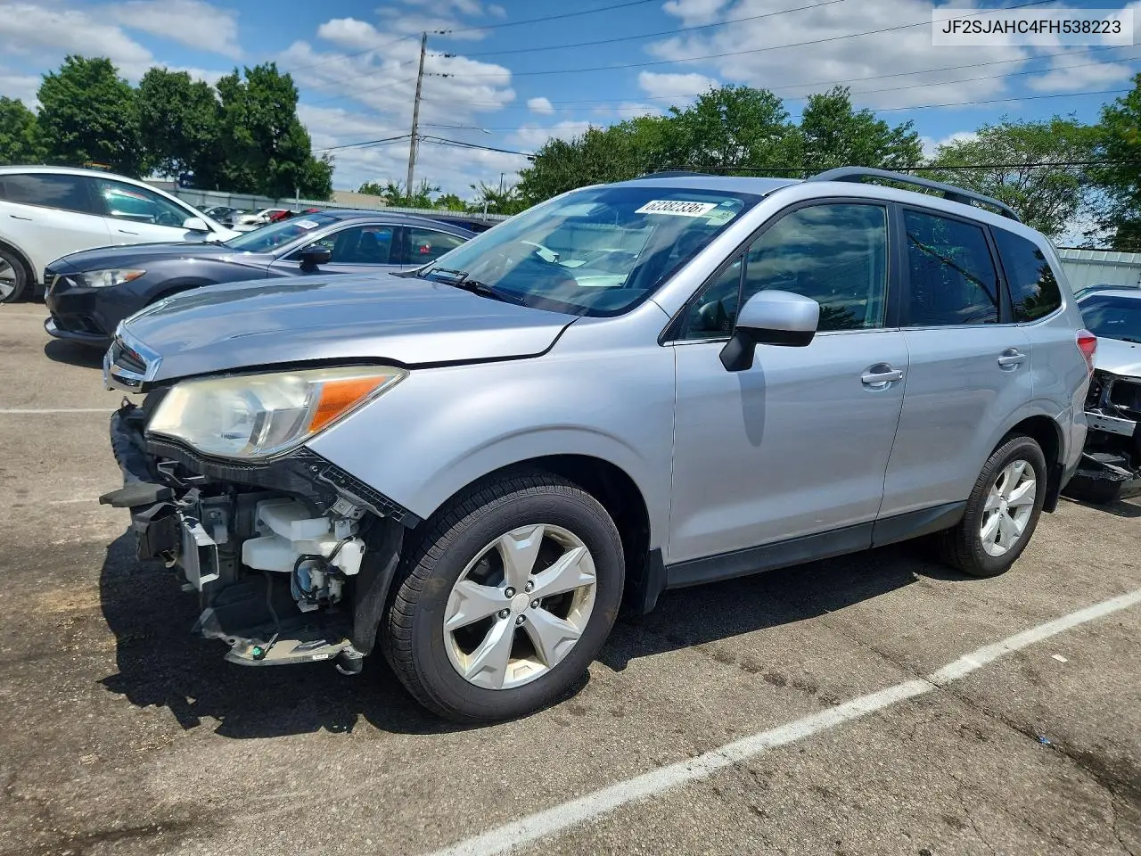 2015 Subaru Forester 2.5I Limited VIN: JF2SJAHC4FH538223 Lot: 62382336