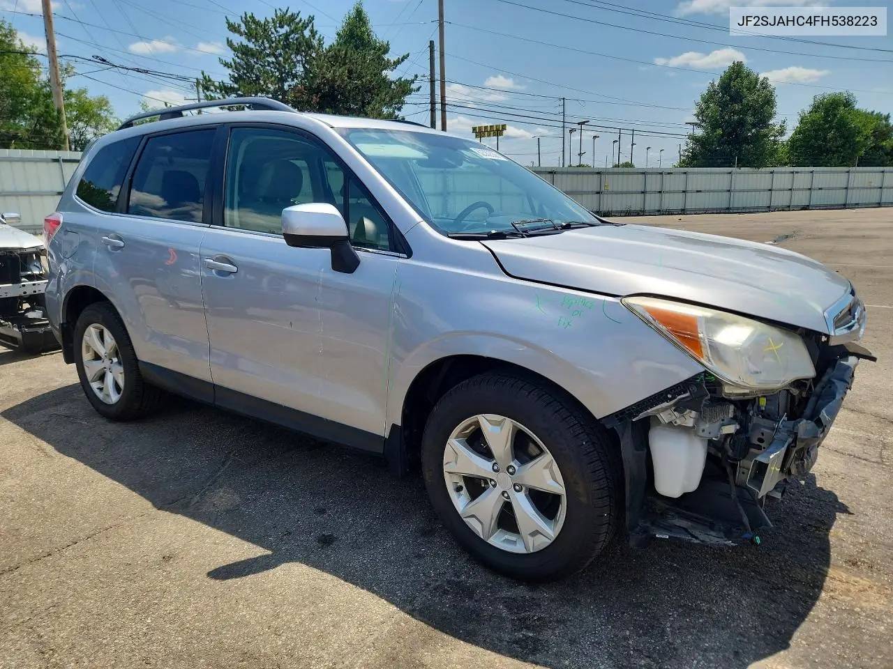 2015 Subaru Forester 2.5I Limited VIN: JF2SJAHC4FH538223 Lot: 62382336
