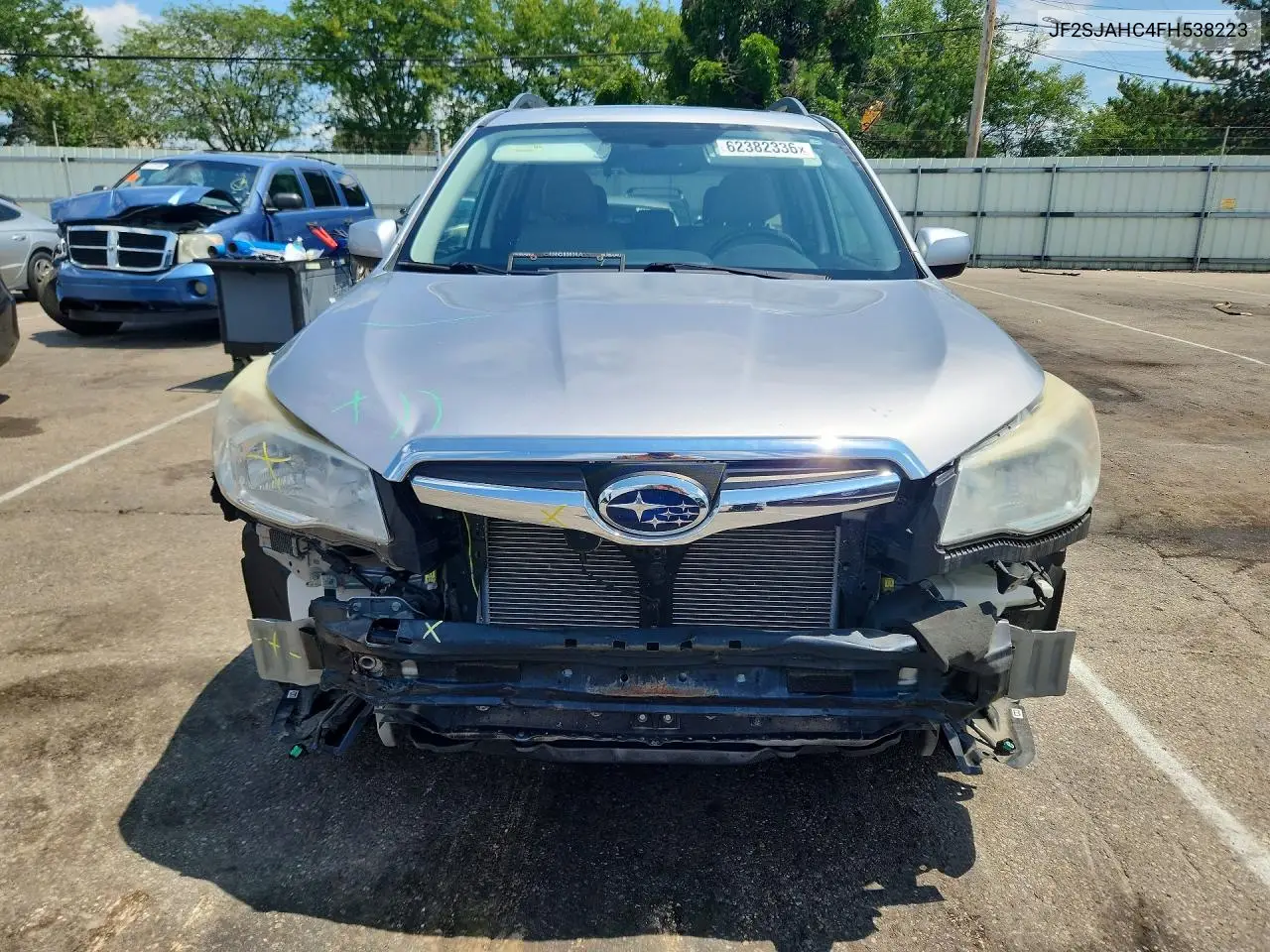 2015 Subaru Forester 2.5I Limited VIN: JF2SJAHC4FH538223 Lot: 62382336