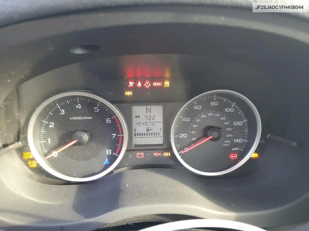 JF2SJADC1FH458044 2015 Subaru Forester 2.5I Premium