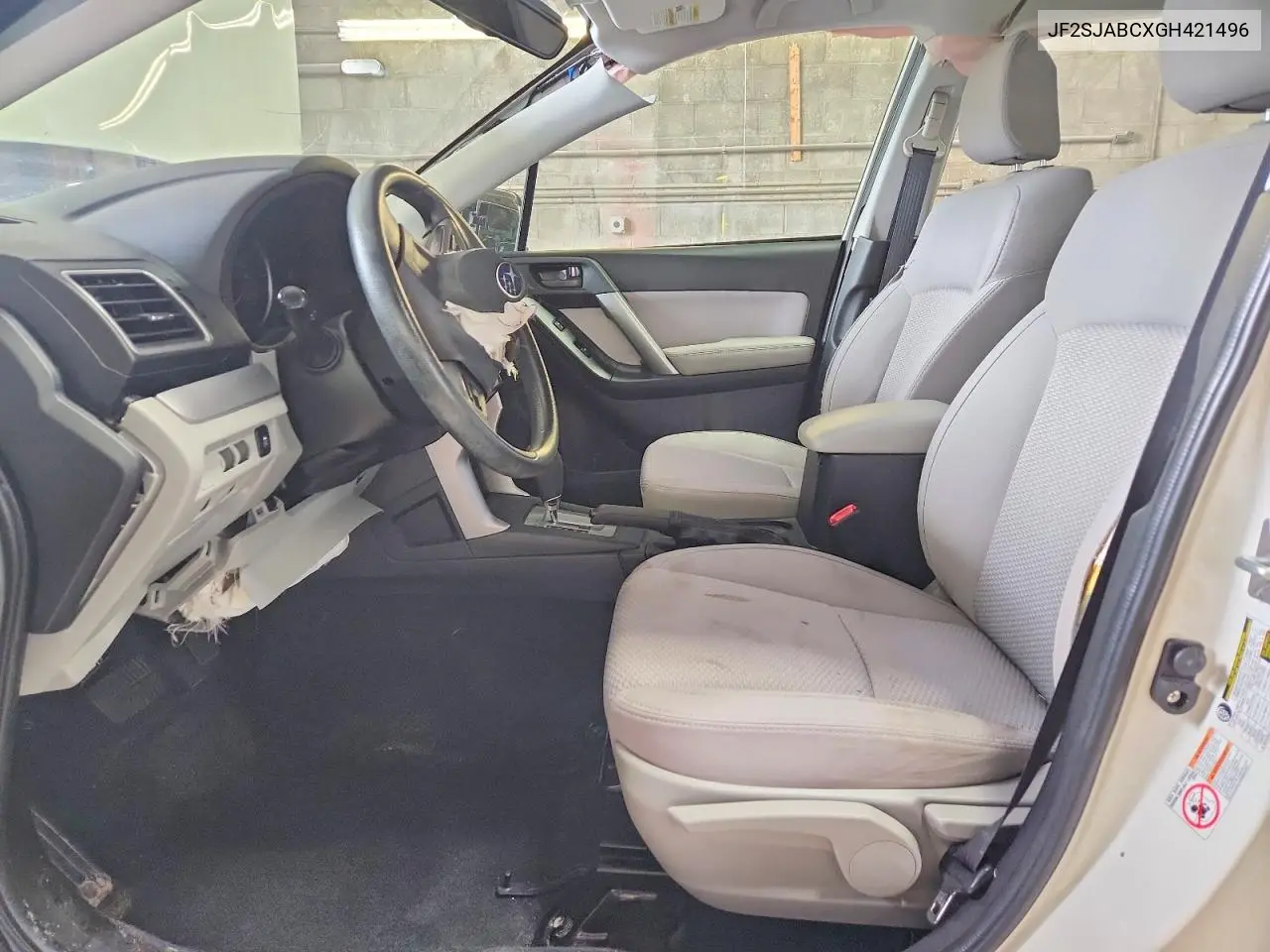 2016 Subaru Forester 2.5I VIN: JF2SJABCXGH421496 Lot: 59960546