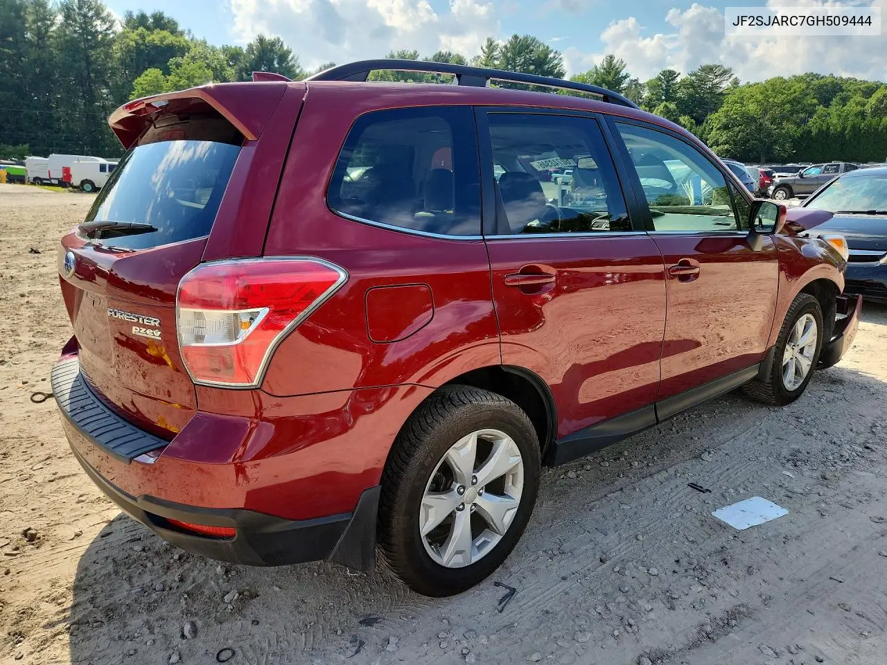 2016 Subaru Forester 2.5I Limited VIN: JF2SJARC7GH509444 Lot: 60748346