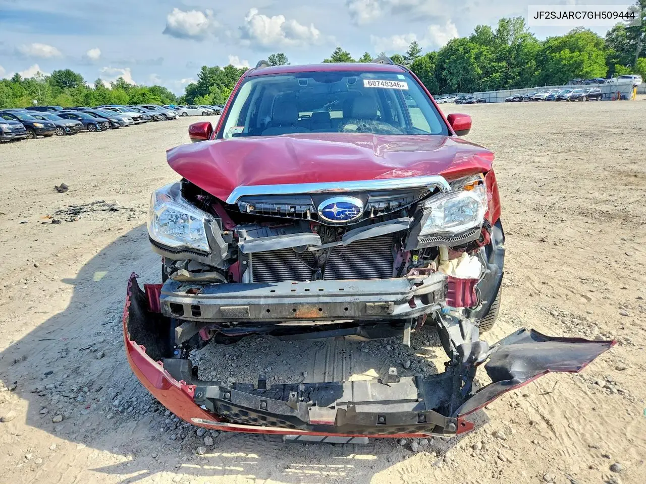 2016 Subaru Forester 2.5I Limited VIN: JF2SJARC7GH509444 Lot: 60748346