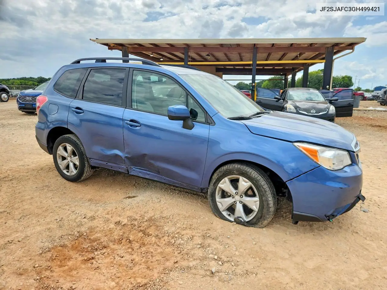 2016 Subaru Forester 2.5I Premium VIN: JF2SJAFC3GH499421 Lot: 61642086