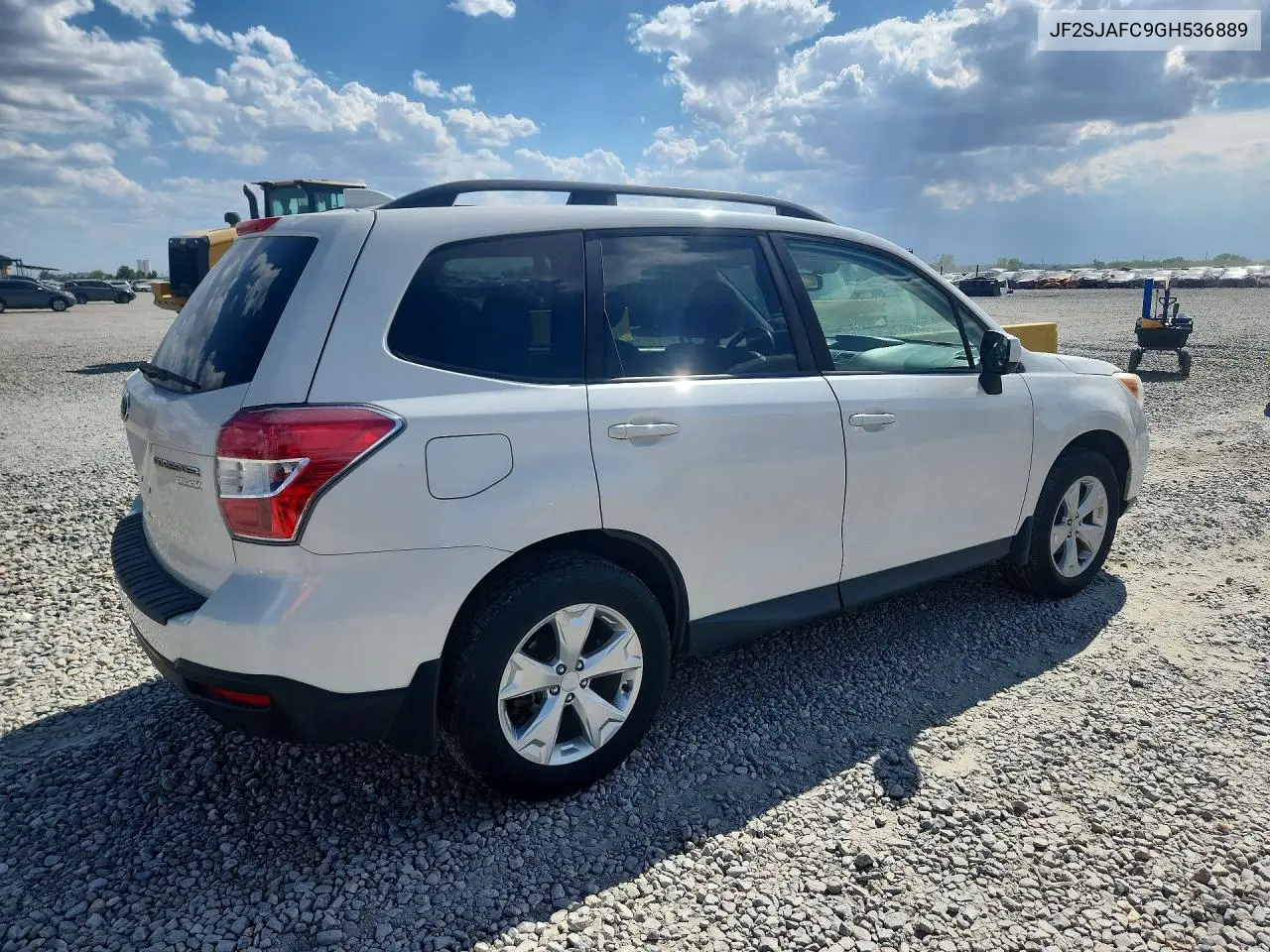 2016 Subaru Forester 2.5I Premium VIN: JF2SJAFC9GH536889 Lot: 61899416