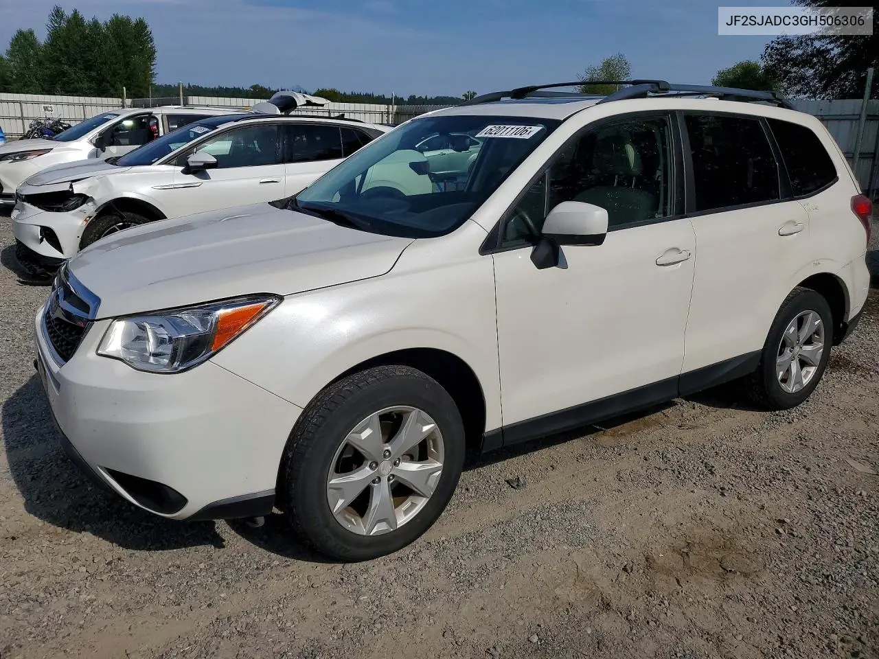 2016 Subaru Forester 2.5I Premium VIN: JF2SJADC3GH506306 Lot: 62011106