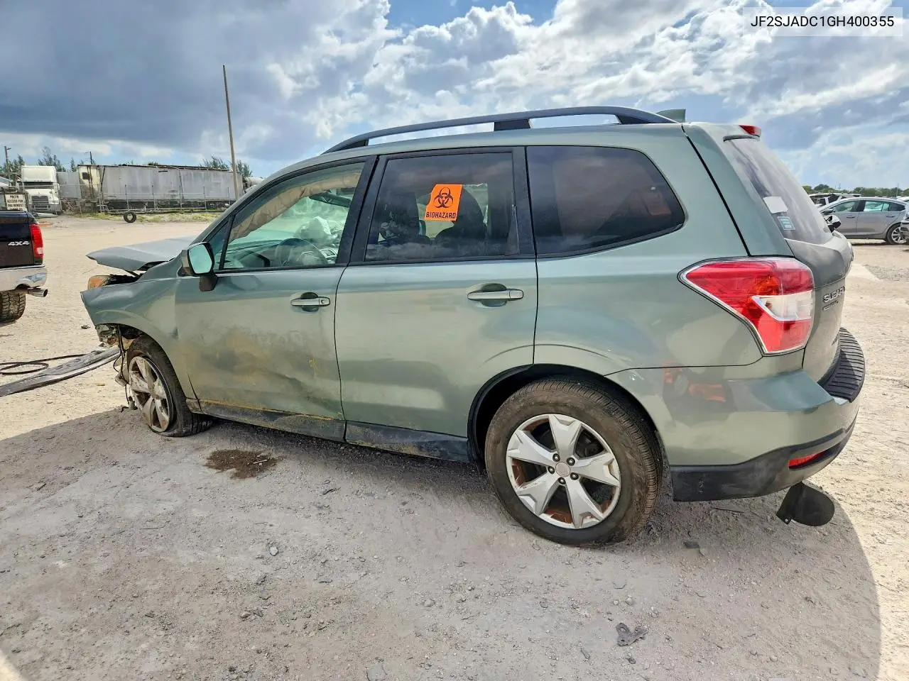 2016 Subaru Forester 2.5I Premium VIN: JF2SJADC1GH400355 Lot: 62134426