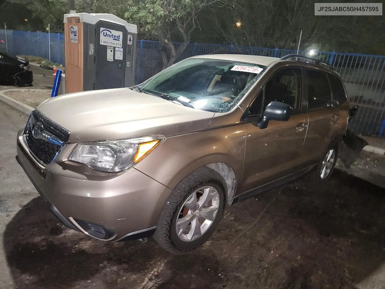 2016 Subaru Forester 2.5I VIN: JF2SJABC5GH457595 Lot: 62547216