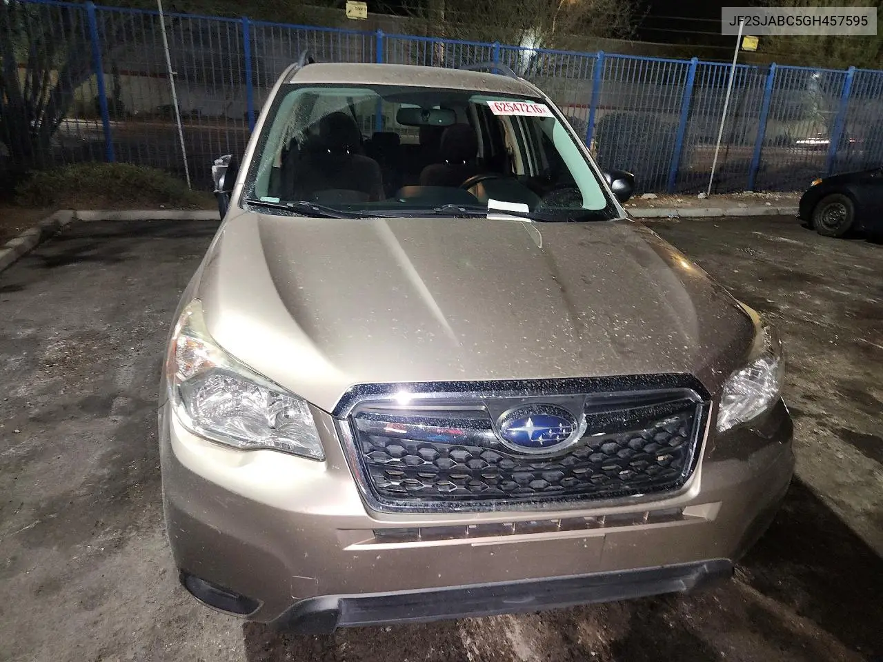2016 Subaru Forester 2.5I VIN: JF2SJABC5GH457595 Lot: 62547216