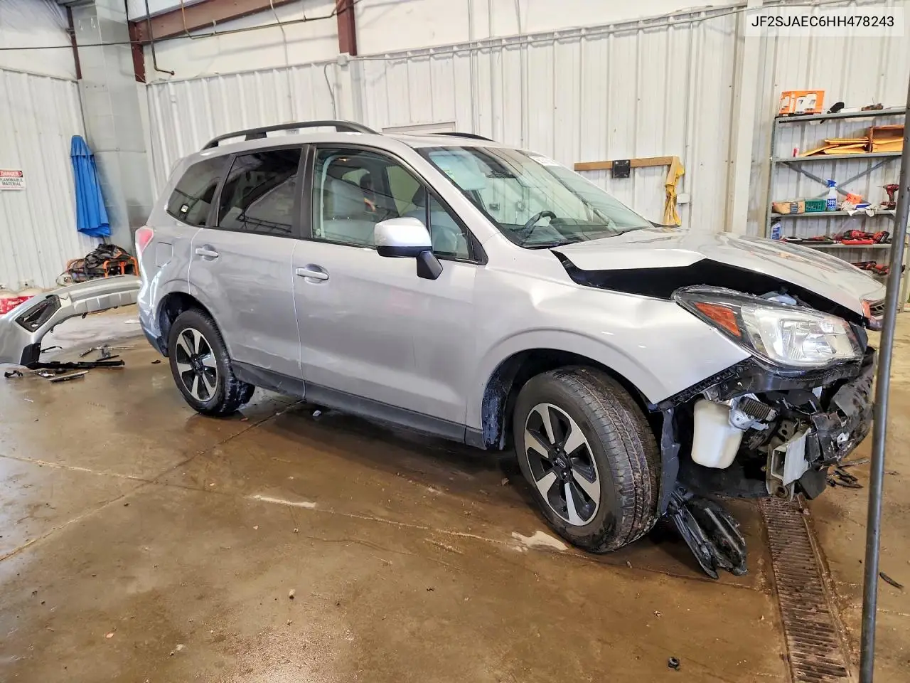 2017 Subaru Forester 2.5I Premium VIN: JF2SJAEC6HH478243 Lot: 56361666