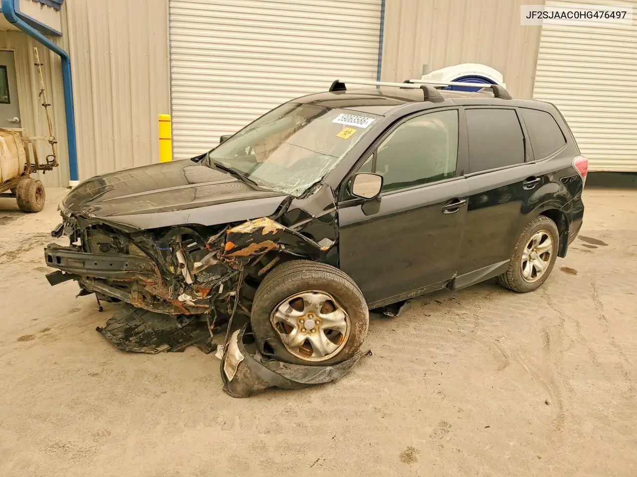 2017 Subaru Forester 2.5I VIN: JF2SJAAC0HG476497 Lot: 59063586