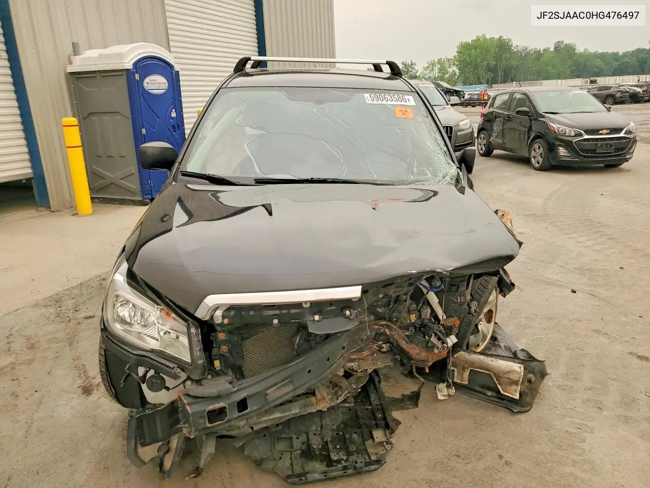 2017 Subaru Forester 2.5I VIN: JF2SJAAC0HG476497 Lot: 59063586
