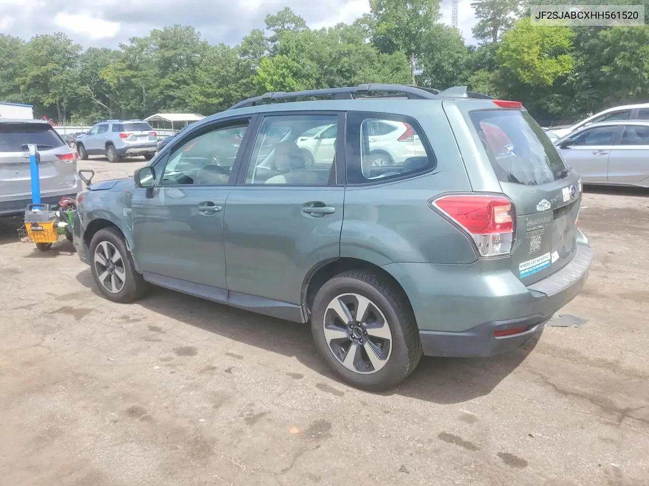 2017 Subaru Forester 2.5I VIN: JF2SJABCXHH561520 Lot: 59730046