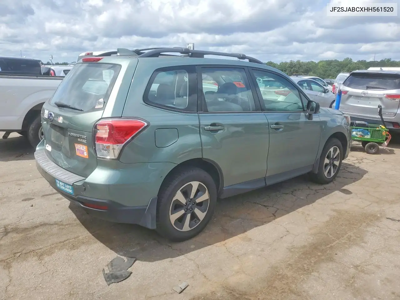 2017 Subaru Forester 2.5I VIN: JF2SJABCXHH561520 Lot: 59730046