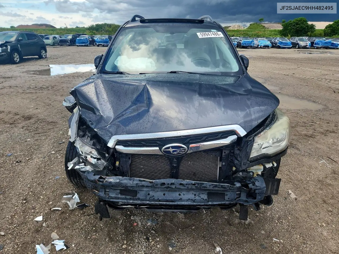 2017 Subaru Forester 2.5I Premium VIN: JF2SJAEC9HH482495 Lot: 59947486