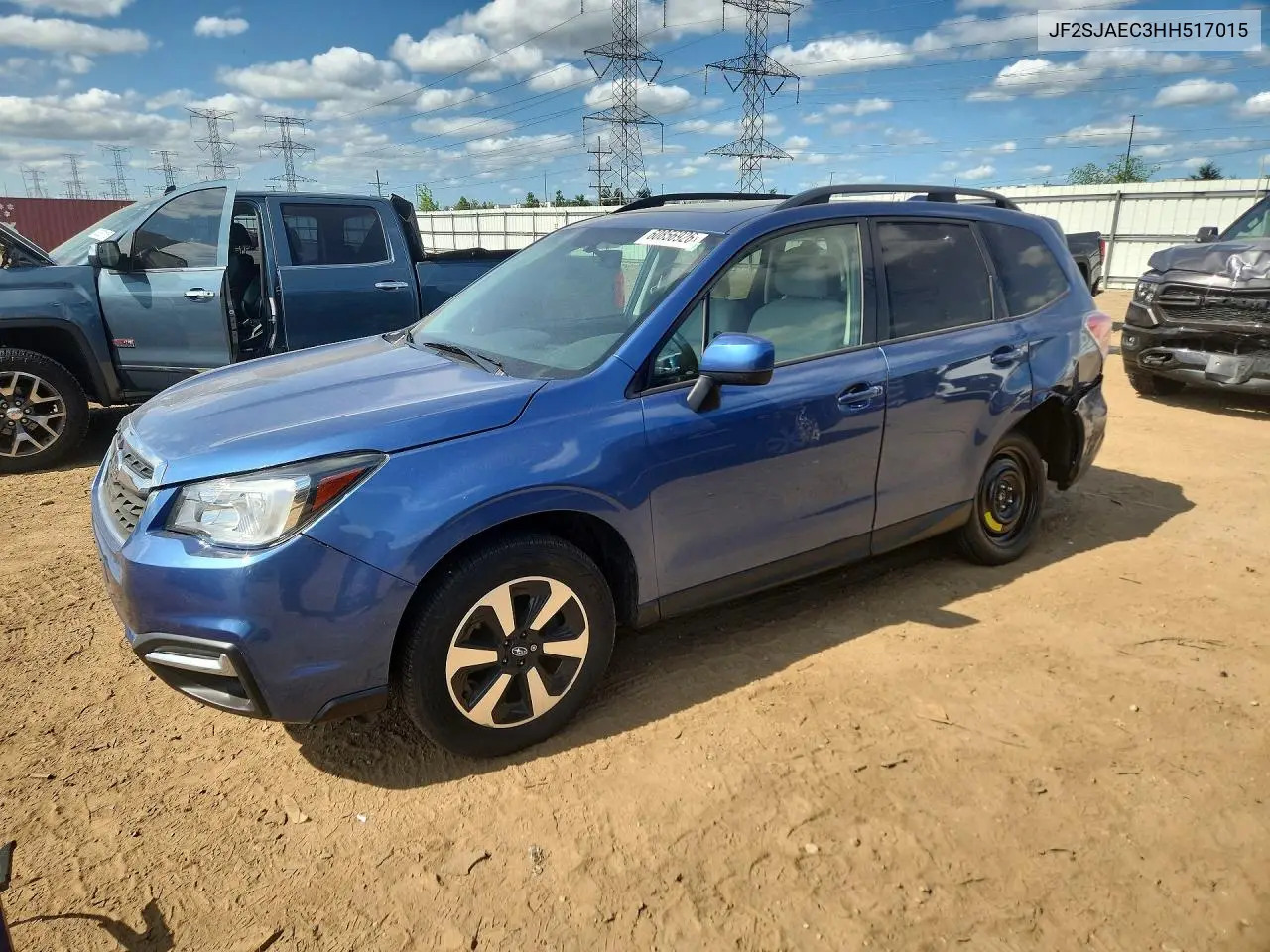 2017 Subaru Forester 2.5I Premium VIN: JF2SJAEC3HH517015 Lot: 60856926