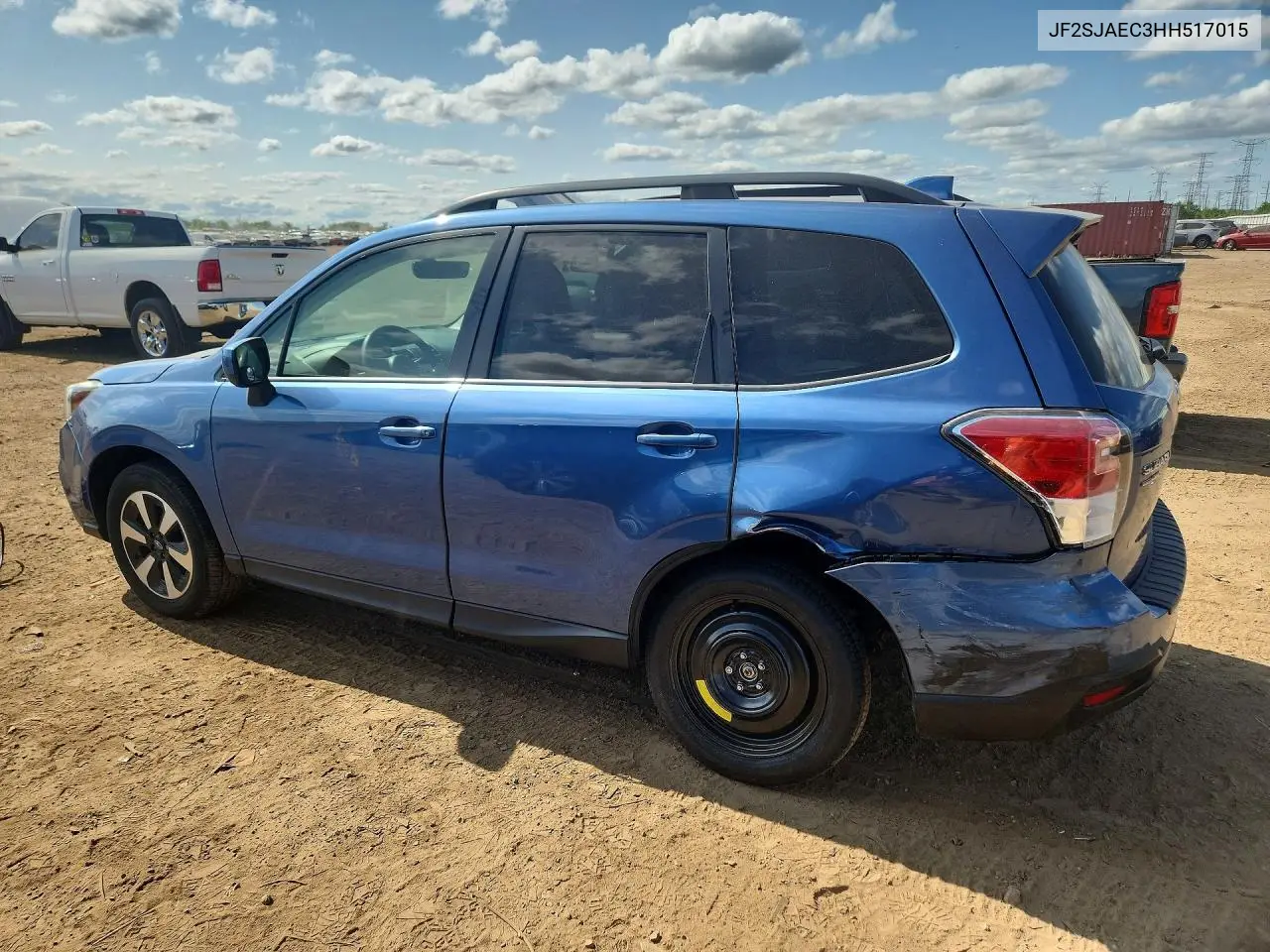 2017 Subaru Forester 2.5I Premium VIN: JF2SJAEC3HH517015 Lot: 60856926
