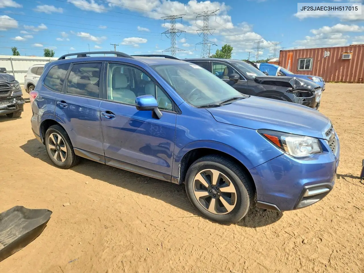 2017 Subaru Forester 2.5I Premium VIN: JF2SJAEC3HH517015 Lot: 60856926