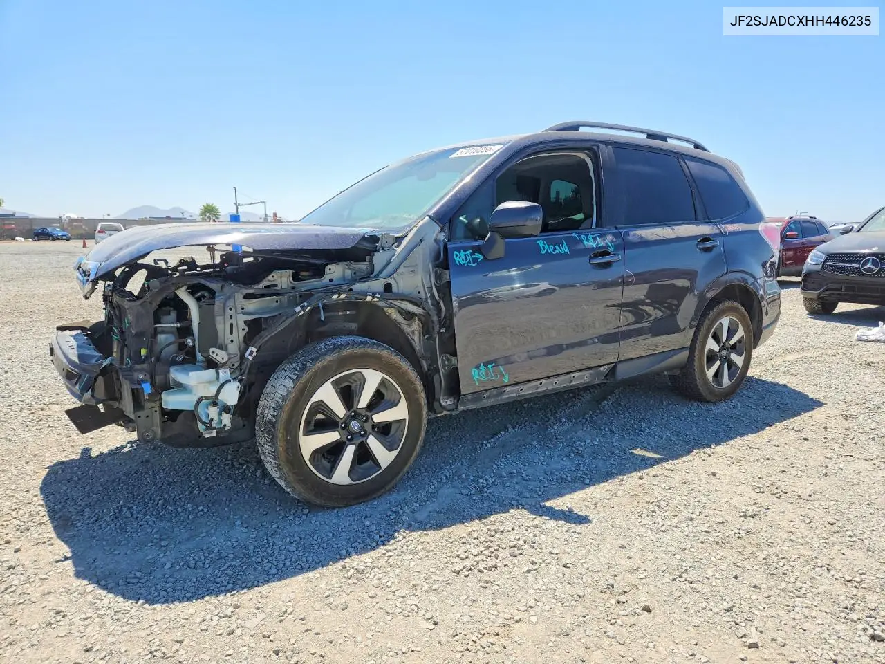 2017 Subaru Forester 2.5I Premium VIN: JF2SJADCXHH446235 Lot: 62010256