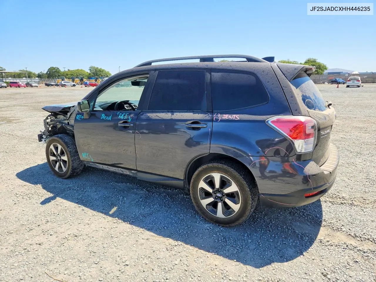 2017 Subaru Forester 2.5I Premium VIN: JF2SJADCXHH446235 Lot: 62010256
