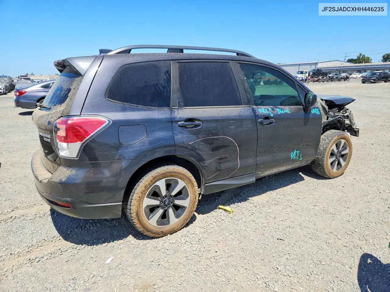 2017 Subaru Forester 2.5I Premium VIN: JF2SJADCXHH446235 Lot: 62010256