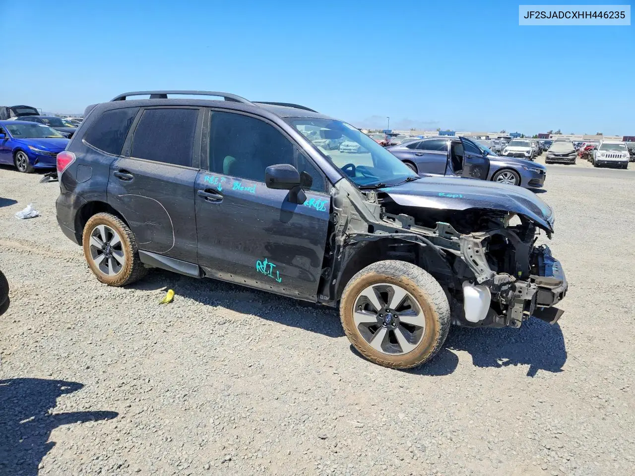 2017 Subaru Forester 2.5I Premium VIN: JF2SJADCXHH446235 Lot: 62010256