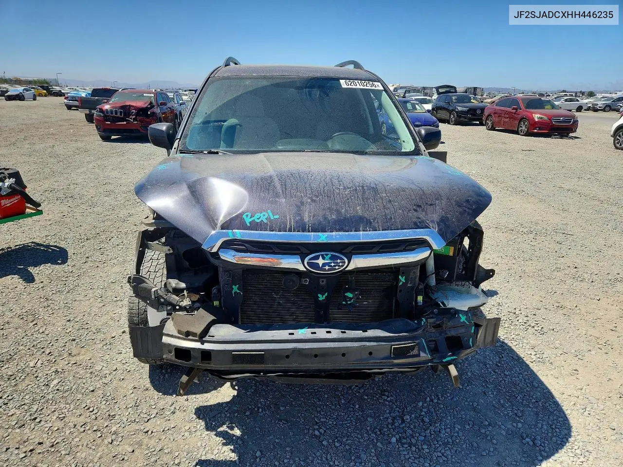 2017 Subaru Forester 2.5I Premium VIN: JF2SJADCXHH446235 Lot: 62010256