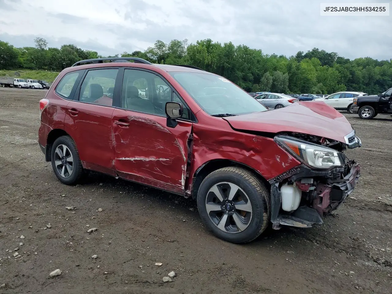 2017 Subaru Forester 2.5I VIN: JF2SJABC3HH534255 Lot: 62042036