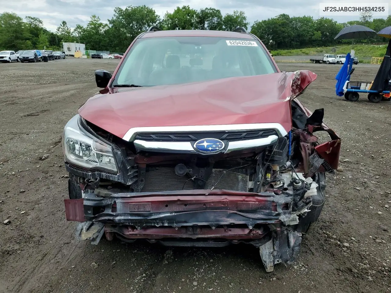 2017 Subaru Forester 2.5I VIN: JF2SJABC3HH534255 Lot: 62042036