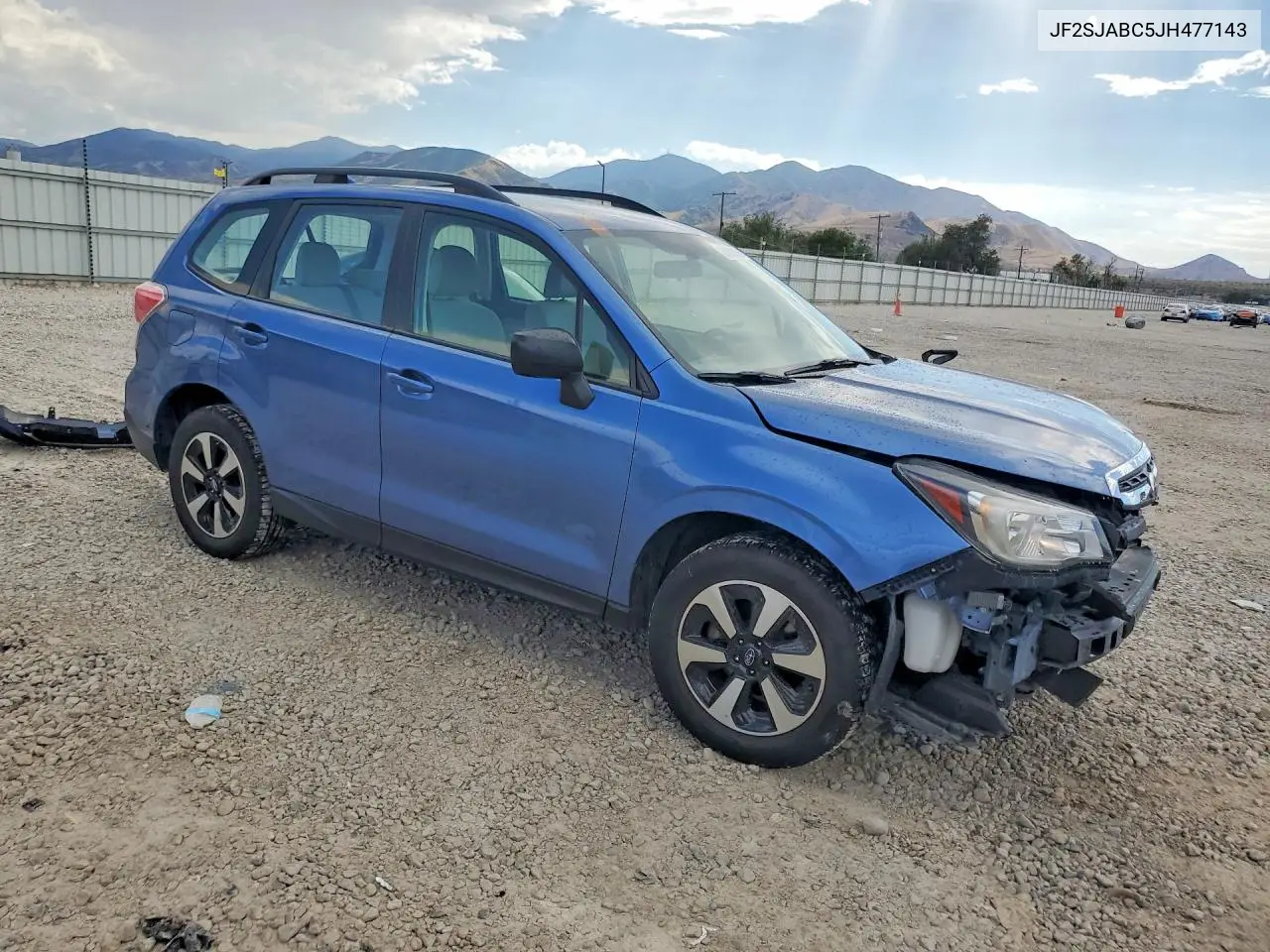 2018 Subaru Forester 2.5I VIN: JF2SJABC5JH477143 Lot: 60809806