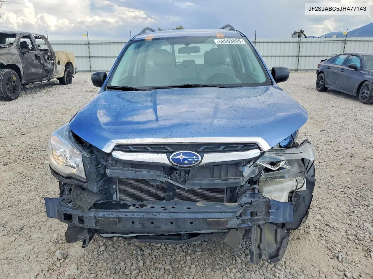 2018 Subaru Forester 2.5I VIN: JF2SJABC5JH477143 Lot: 60809806